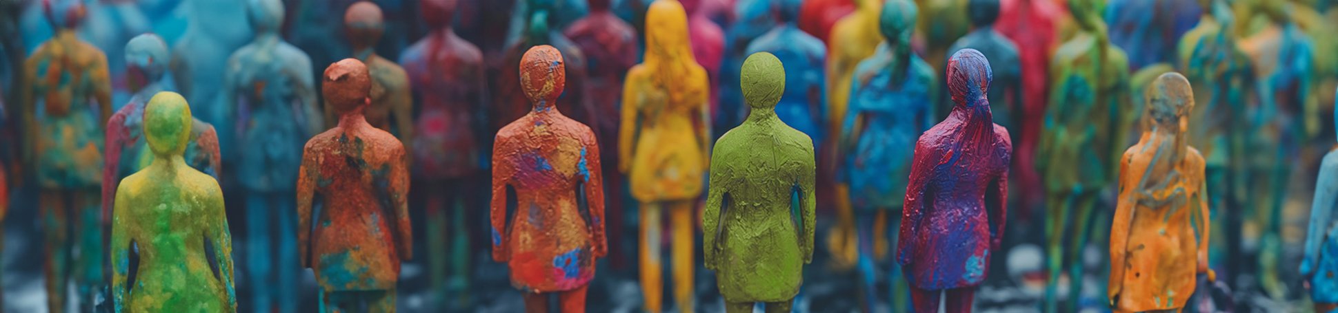 Kunstfiguren zur Darstellung von Gleichberechtigung