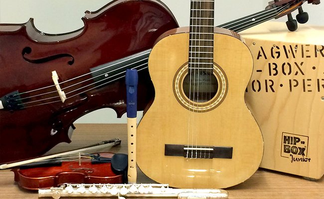 Instrumente der Musikschule