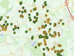 Kartenausschnitt der Stadt Herten Kartenausschnitt der Stadt Herten
