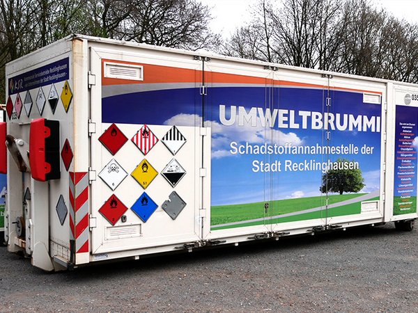 Container des Umweltbrummis