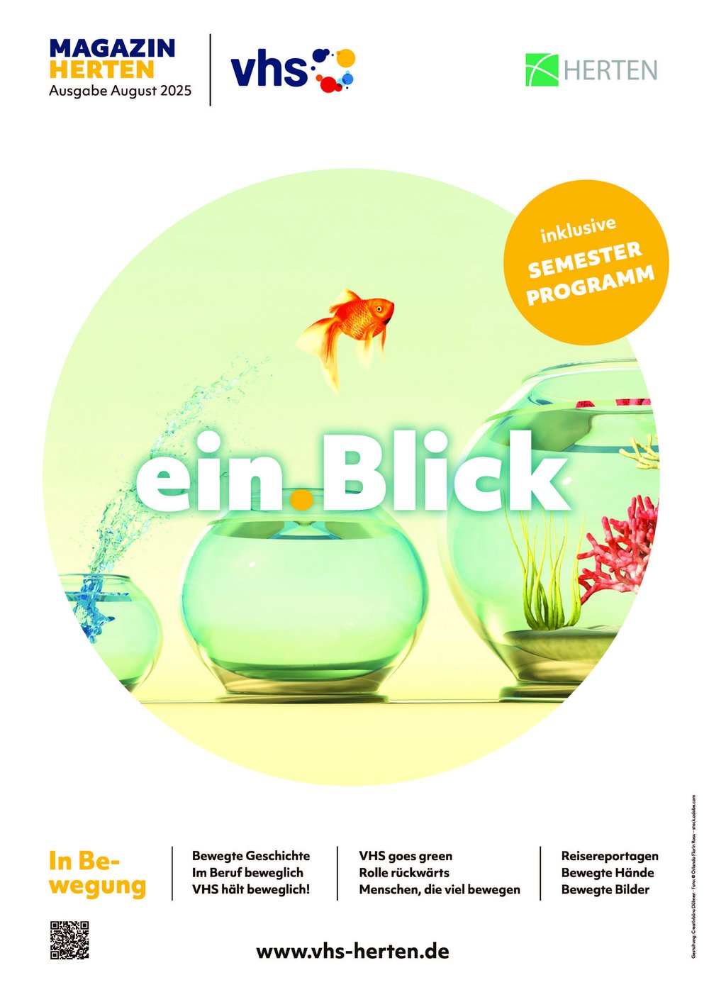 VHS-Magazin ein.Blick“ - Ausgabe August 2025
