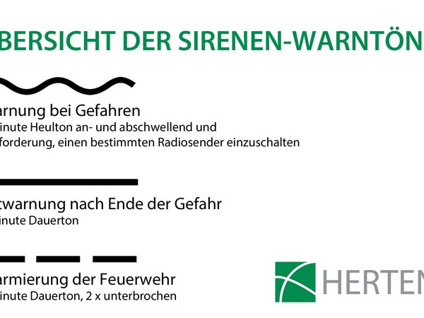 Übersicht Sirenen-Warntöne