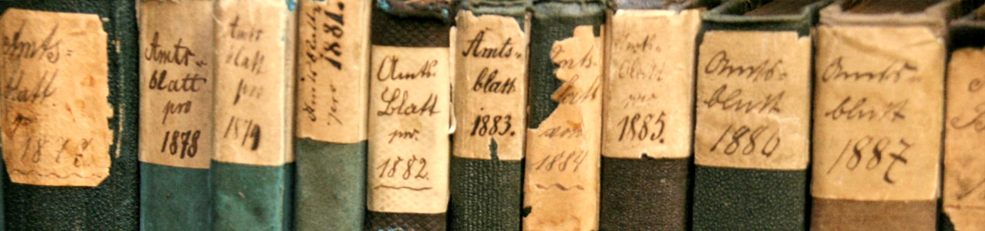 Büchersammlung aus dem Stadtarchiv 