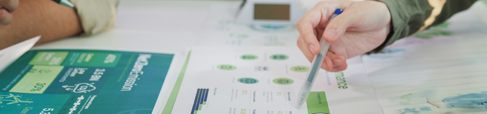 Nahaufnahme auf Berichte eines Workshops