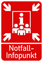 Schild Notfall-Infopunkt Schild Notfall-Infopunkt