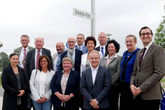 Die Delegationen der Partnerstädte Arras und Schneeberg waren ebenfalls zum traditionellen Europawochenende angereist. 