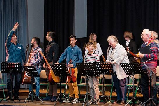 Auch das Ensemble „Musica Arkadaş“ der Hertener Musikschule tritt am Freitag beim Projektfinale auf auf. 