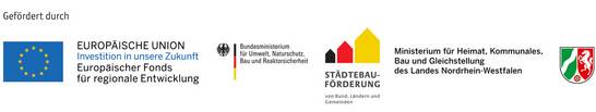 Logos der Fördergeber für die Freizeitanlage Westerholt.