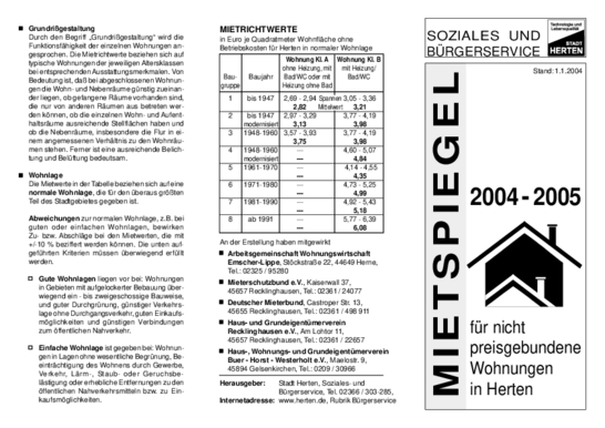 Mietspiegel 2004-2005 (03.04)