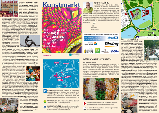 Kunstmarkt 2017 - Faltflyer Programm Kunstmarkt 2017 - Faltflyer Programm