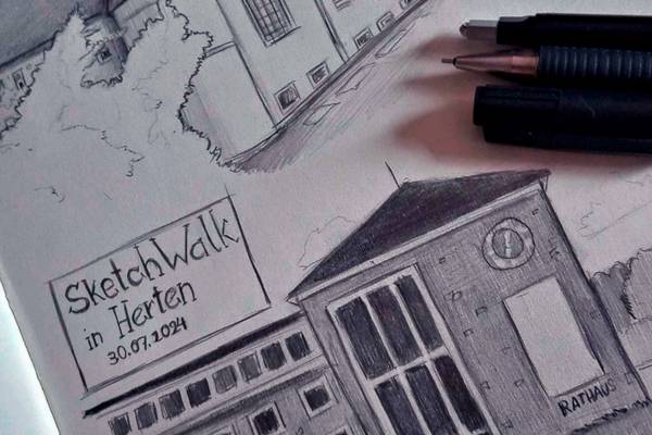 Die Hertener Illustratorin Nabs (Nabeelah Arshad) lädt am Dienstag, 30. Juli, um 18 Uhr zu einer Urban Sketching Aktion an der Orangerie im Schlosspark ein (Foto: Nabeelah_Arshad).