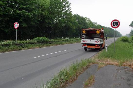 Ab sofort gilt auf der Ewaldstraße in Herten-Süd Tempo 100.