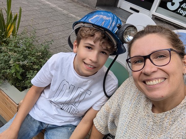 Gewinnerin der Selfie-Aktion an den Grünen Bänken