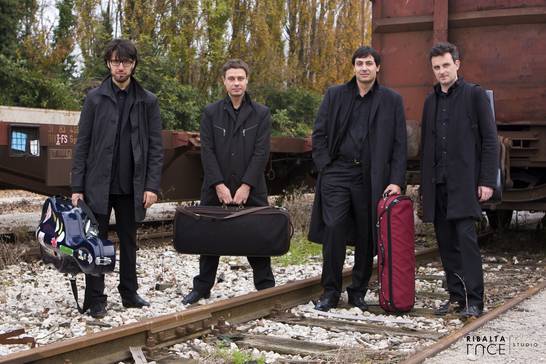 Das Prometeo Streichquartett gastiert im Rahmen der Schlosskonzert-Reihe im Hertener Wasserschloss.