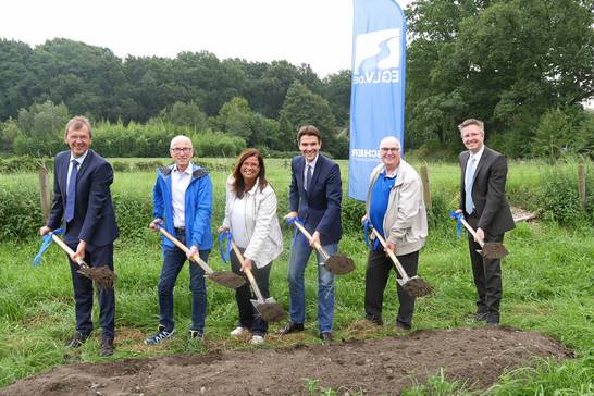 v.l.n.r.: Dr. Emanuel Grün, Vorstandsmitglied der EGLV, Bürgermeister Fred Toplak, zweite stellvertretende Bürgermeisterin Silvia Godde, Dr. Uli Paetzel, Vorstandsvorsitzender der EGLV, erster stellvertretender Bürgermeister Jürgen Grunwald und Jens v.l.n.r.: Dr. Emanuel Grün, Vorstandsmitglied der EGLV, Bürgermeister Fred Toplak, zweite stellvertretende Bürgermeisterin Silvia Godde, Dr. Uli Paetzel, Vorstandsvorsitzender der EGLV, erster stellvertretender Bürgermeister Jürgen Grunwald und Jens