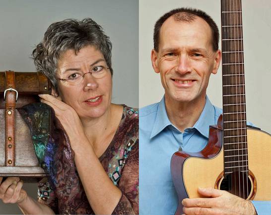 Stefan Nussbaum und Susanne Tiggemann sind mit dem „KlingeSingeLausch" im Glashaus.