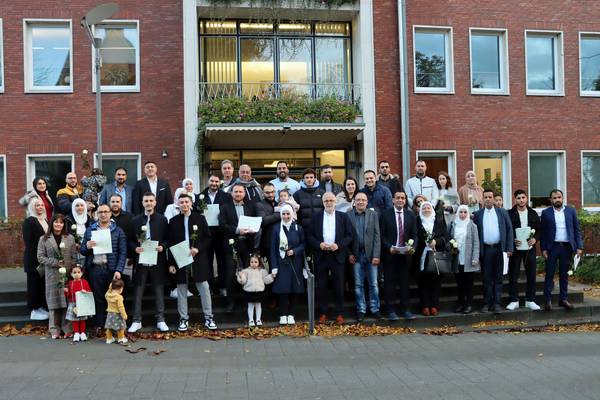 35 Hertener Bürgerinnen und Bürger haben im November 2023 offiziell die deutsche Staatsangehörigkeit erhalten (Foto: Stadt Herten). 
