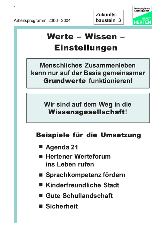 Folie 12: Werte - Wissen - Einstellungen