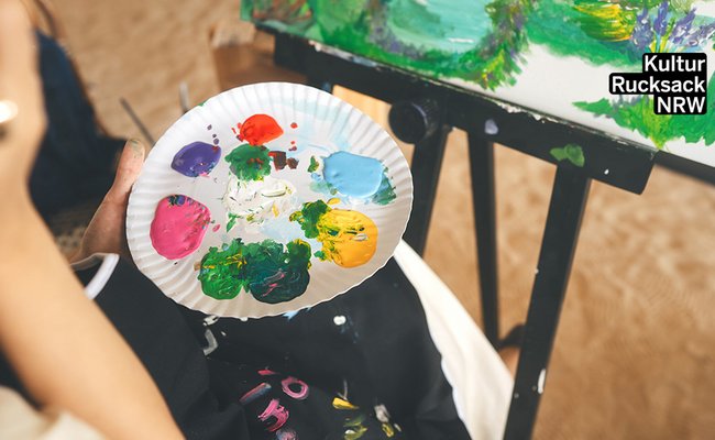 Bunte Farbpalette