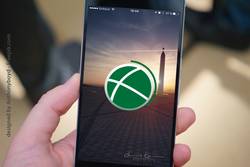 Grafik: Smartphone mit Startbildschirm der CityApp Herten