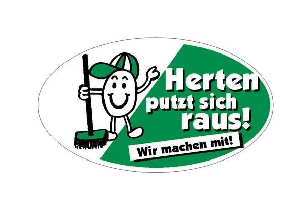 Herten putzt sich raus - Aufkleber