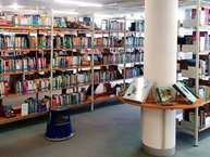 Lerncenter Bücherregal in der Stadtbibliothek in Herten