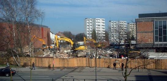 Übersicht nach dem Abriss der Post (02/03)