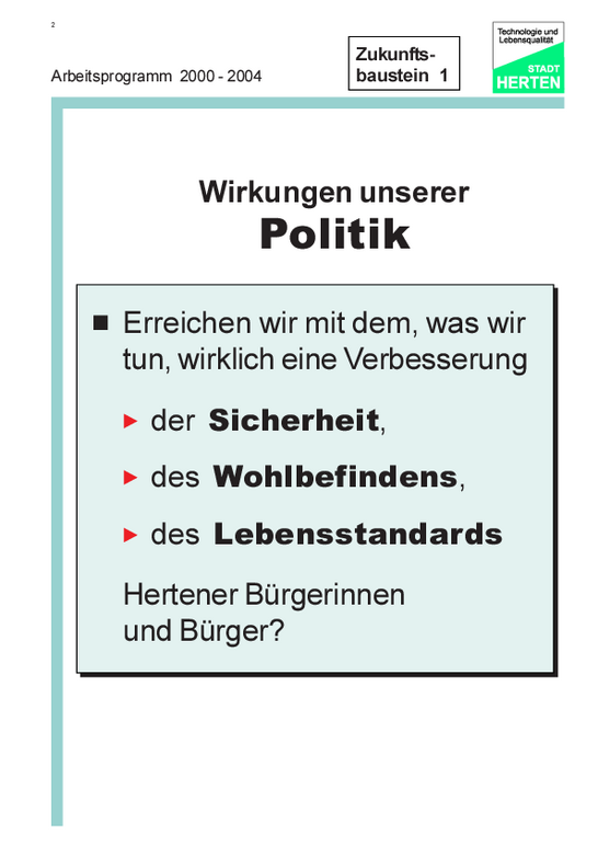 Folie 11: Wirkungen unserer Politik