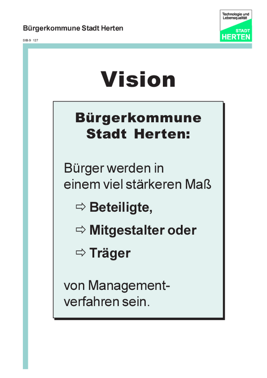 Folie 19: Vision Bürgerkommune