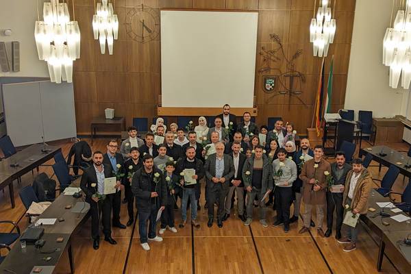 64 Hertener Bürgerinnen und Bürger haben im Dezember 2023 offiziell die deutsche Staatsangehörigkeit erhalten (Foto: Stadt Herten).