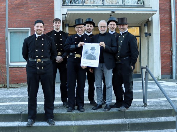 Neujahrsbesuch der Schornsteinfeger im Rathaus Herten 2024