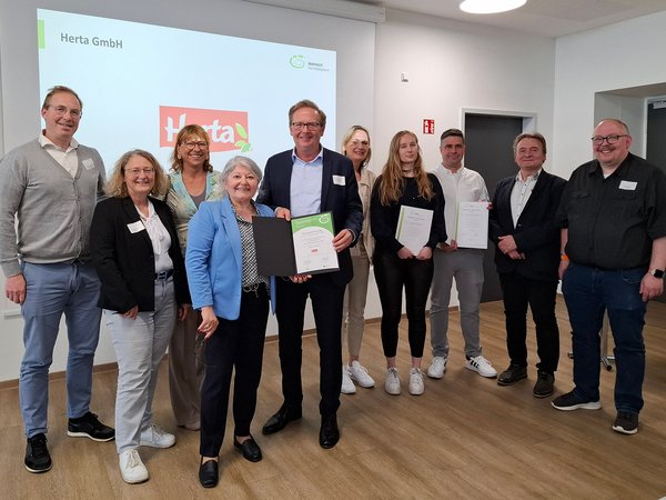 Auszeichnung ÖKOPROFIT® 2025 Herta GmbH