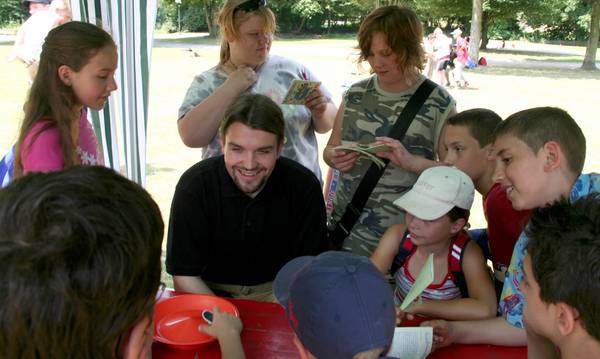 Bürgermeister beim Ferienspaß (07/06)
