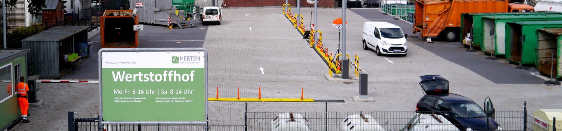 Gelände Wertstoffhof des Zentralen Betriebshofs Herten (ZBH)