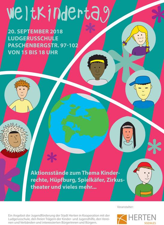 Ein ganzer Tag nur für Kinder – den gibt es anlässlich des Weltkindertages 2018 am Dienstag, 20. September, von 15 bis 18 Uhr auf dem Schulgelände der Ludgerusschule. 