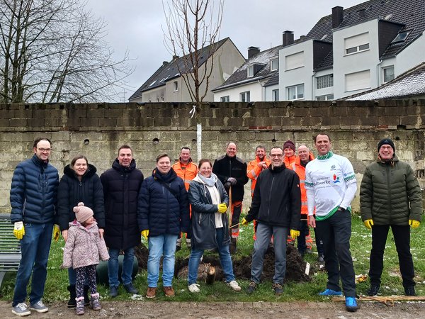 Baumpflanzaktion Siedlung Schneeberger Straße