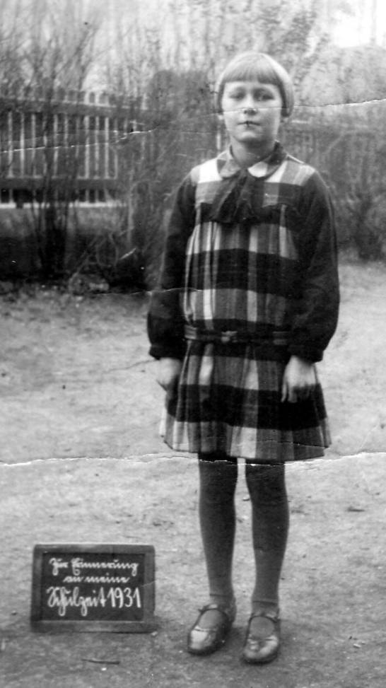 Zur Erinnerung an meine Schulzeit 1931