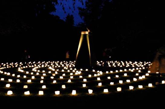Lichtspuren - Kerzenlabyrinth