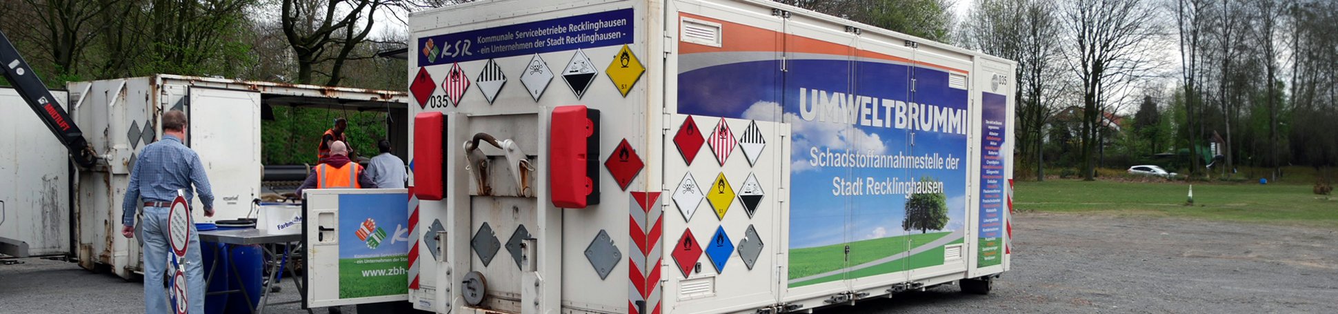 Container des Umweltbrummis
