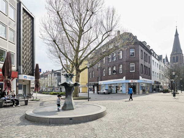Kranzplatte in der Hertener Innenstadt