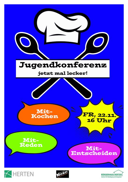 Das Plakat zur Hertener Jugendkonferenz im November 2024.
