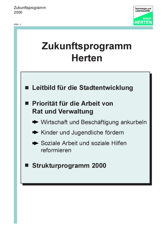 Folie 6: Zukunftsprogramm Herten