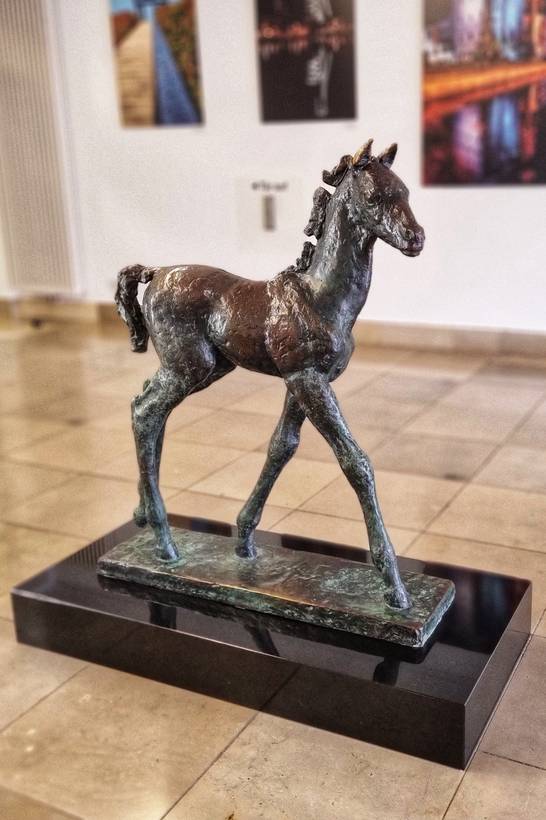 Ende April wurde das Fohlen auf Reisen geschickt und für sechs Monate an die Sammlung Oskar Reinhart „Am Römerholz“ in Winterthur in der Schweiz verliehen. Das in Herten vor allem als „Fohlen“ bekannte Kunstwerk konnte neben vielen anderen Ausstellungsstücken in der Schweiz bewundert werden, bevor es im Oktober 2024 seine Reise zurück nach Herten angetreten hat. Ende April wurde das Fohlen auf Reisen geschickt und für sechs Monate an die Sammlung Oskar Reinhart „Am Römerholz“ in Winterthur in der Schweiz verliehen. Das in Herten vor allem als „Fohlen“ bekannte Kunstwerk konnte neben vielen anderen Ausstellungsstücken in der Schweiz bewundert werden, bevor es im Oktober 2024 seine Reise zurück nach Herten angetreten hat.