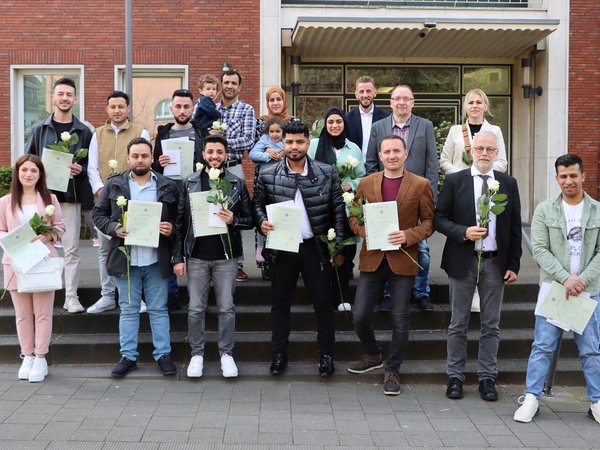 Einbürgerungsfeier im Mai 2023