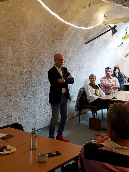 Bürgermeister Fred Toplak stand den Teilnehmern bei der Common Purpose“-Tagung Rede und Antwort. 