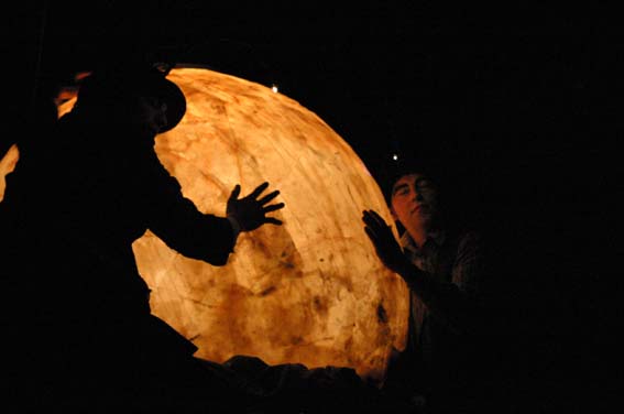 Lichtspuren - Mond